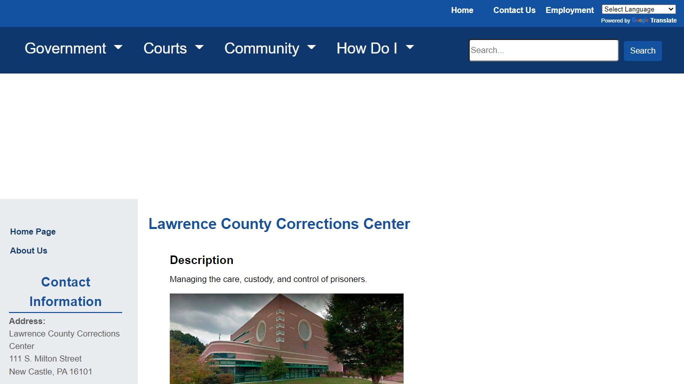 Lawrence County PA - Corrections